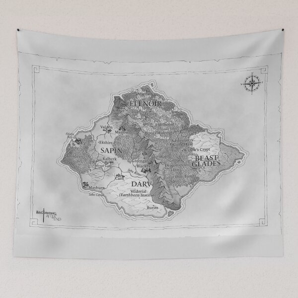 Item preview, The Beginning After the End map designed and sold by Hocku.
