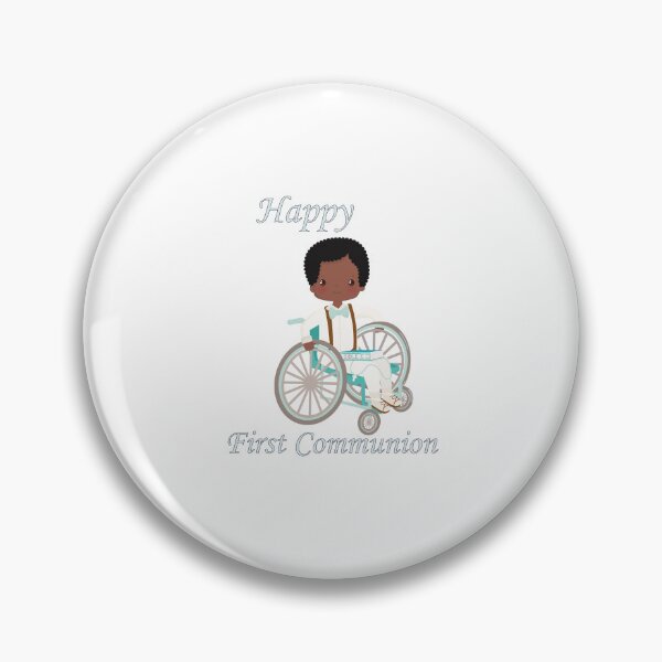 Item preview, First Communion Wheel Chair Black Boy designed and sold by ThirdFall.