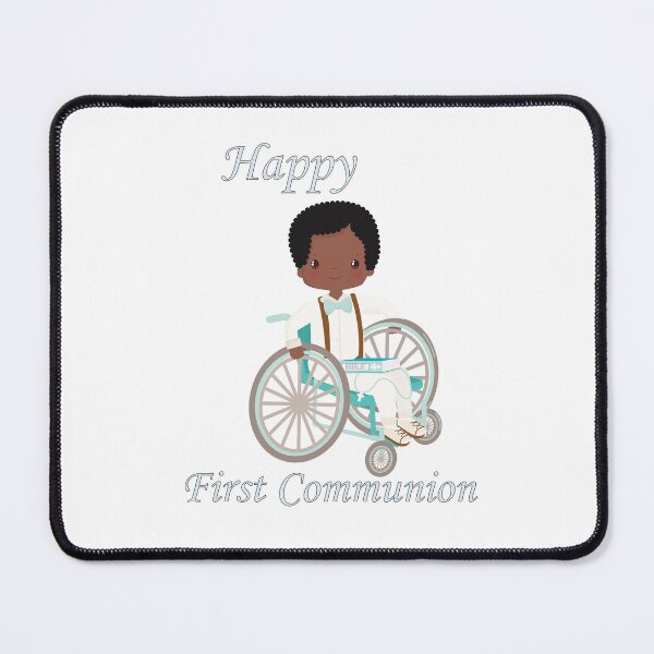 Item preview, First Communion Wheel Chair Black Boy designed and sold by ThirdFall.