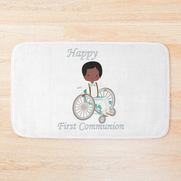 Item preview, First Communion Wheel Chair Black Boy designed and sold by ThirdFall.