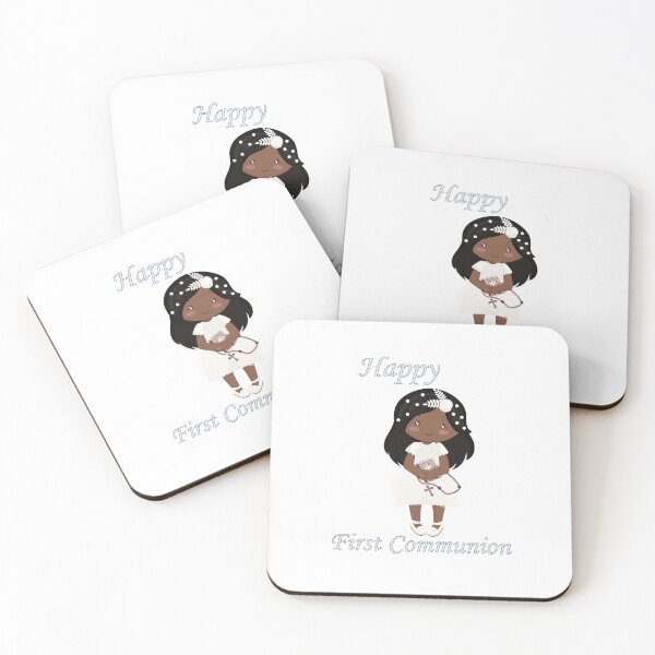 Item preview, First Communion Standing Black Girl designed and sold by ThirdFall.
