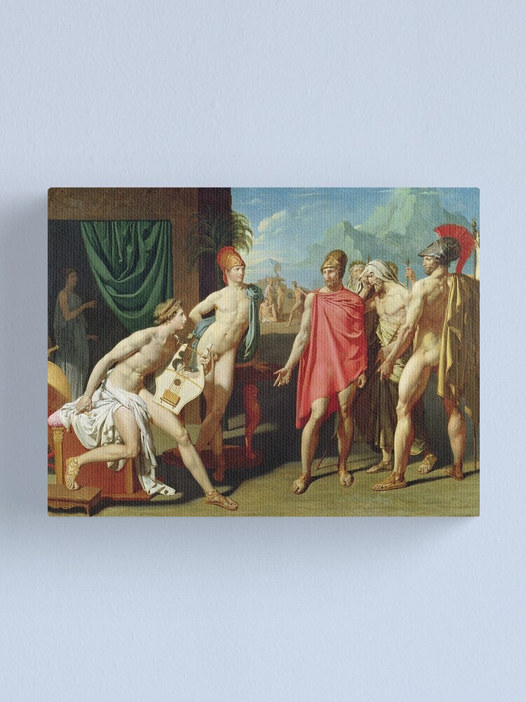 Alternate view of Jean - Auguste - Dominique Ingres - Ambassadors Sent By Agamemnon To Urge Achilles To Fight Canvas Print