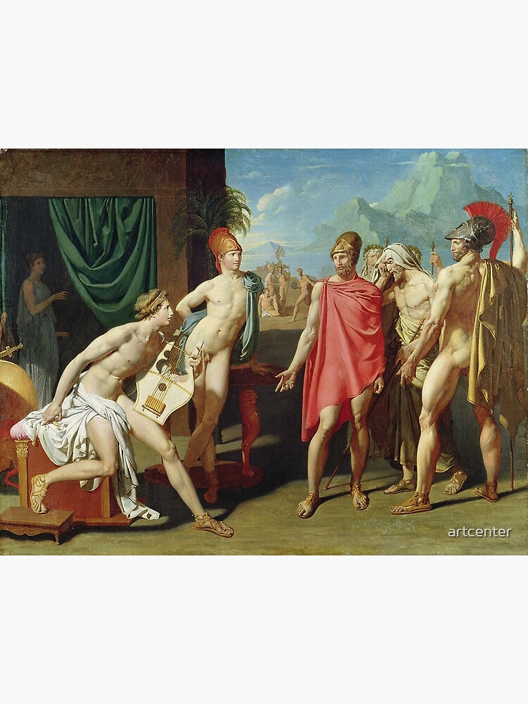 Jean - Auguste - Dominique Ingres - Ambassadors Sent By Agamemnon To Urge Achilles To Fight by artcenter
