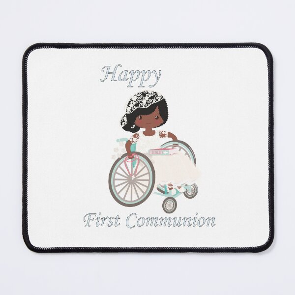 Item preview, First Communion Wheel Chair Black Girl designed and sold by ThirdFall.