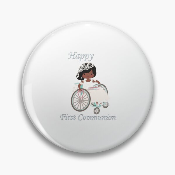 Item preview, First Communion Wheel Chair Black Girl designed and sold by ThirdFall.