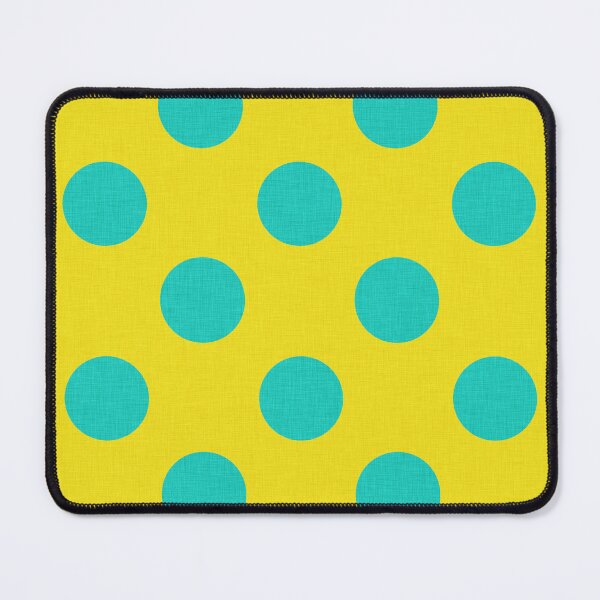 Item preview, Aqua on Bright Yellow | Big Dots | Cherie's Art designed and sold by CheriesArt.