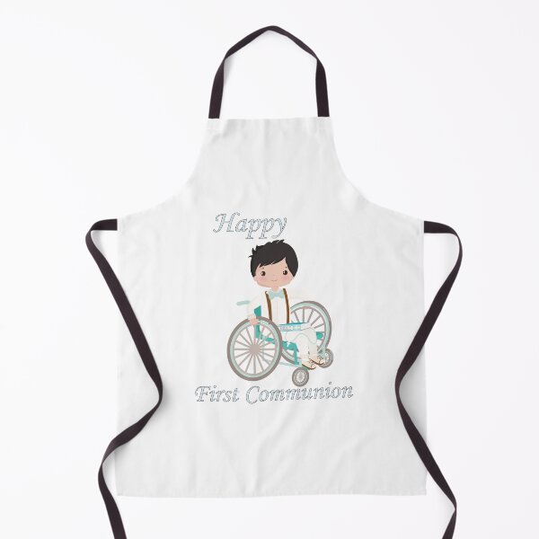 Item preview, First Communion Wheel Chair Black Haired Boy designed and sold by ThirdFall.