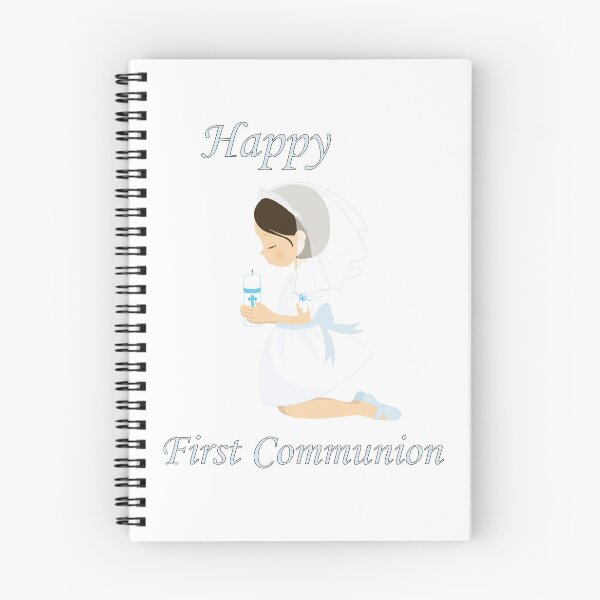 Item preview, First Communion Kneeling Black Haired Girl designed and sold by ThirdFall.