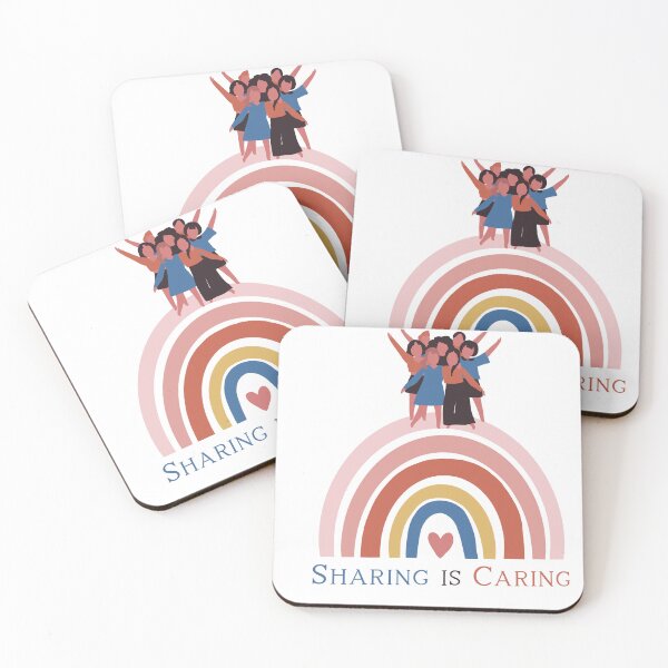 Item preview, Sharing is Caring  designed and sold by Puns-N-Such.