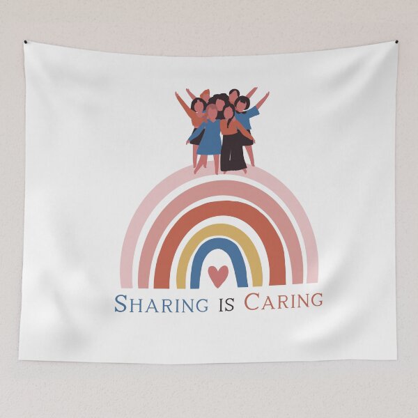 Item preview, Sharing is Caring  designed and sold by Puns-N-Such.