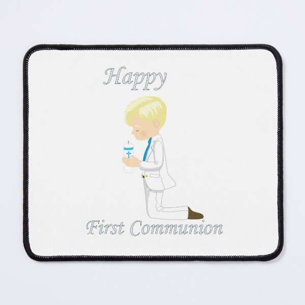 Item preview, First Communion Kneeling Blonde Boy designed and sold by ThirdFall.