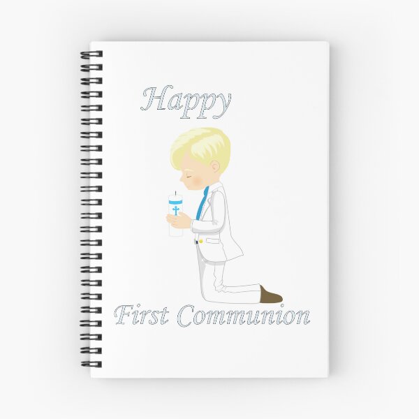 Item preview, First Communion Kneeling Blonde Boy designed and sold by ThirdFall.