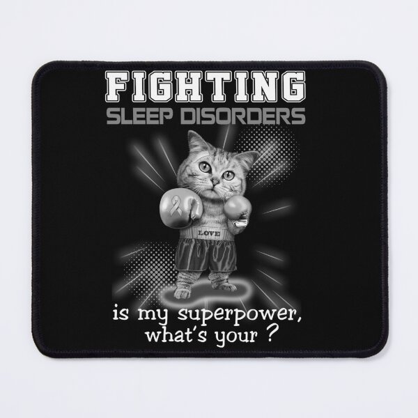 Item preview, Funny Cat Fighting Sleep Disorders Is My Superpower What's Your designed and sold by Kohend.
