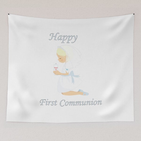 Item preview, First Communion Kneeling Blonde Girl  designed and sold by ThirdFall.