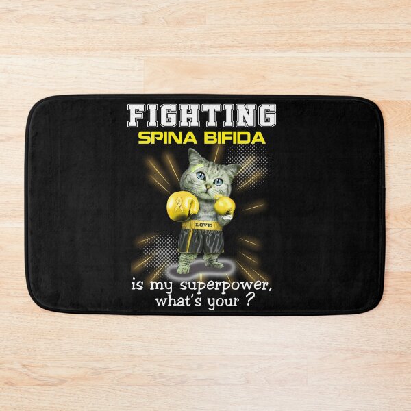 Item preview, Funny Cat Fighting Spina Bifida es mi superpoder ¿Cuál es tu designed and sold by Kohend.
