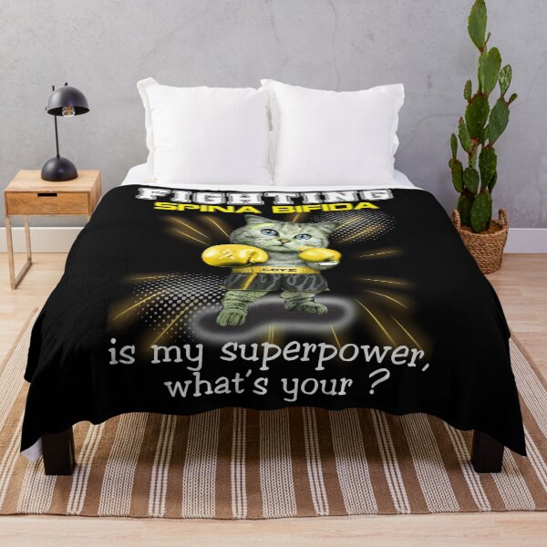 Item preview, Funny Cat Fighting Spina Bifida es mi superpoder ¿Cuál es tu designed and sold by Kohend.