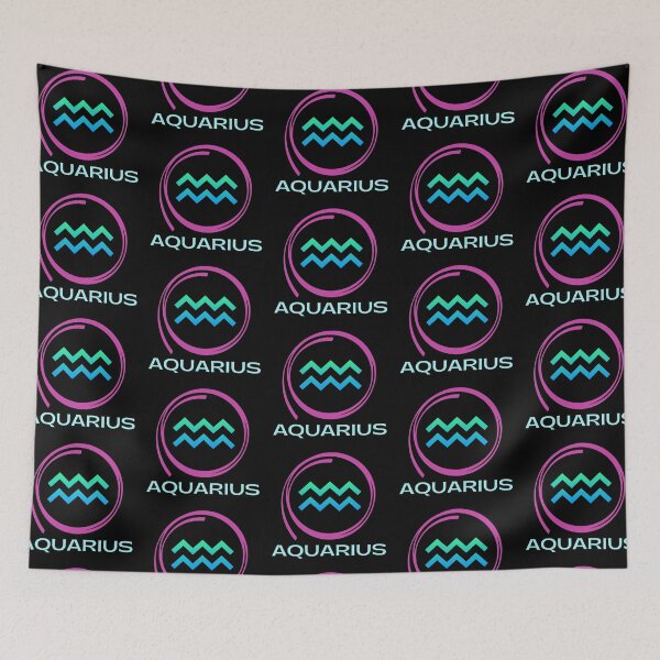 Item preview, Aquarius Zodiac Sign Symbol designed and sold by Hellofriendco.