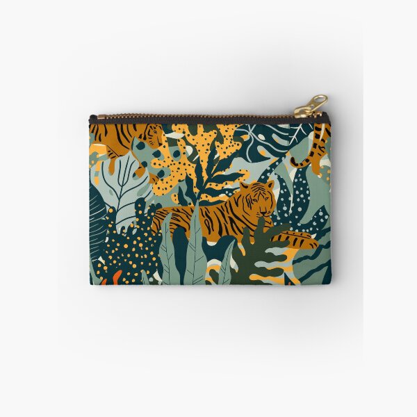 Item preview, Tigers and Jungle Plants Pattern designed and sold by silviaol.
