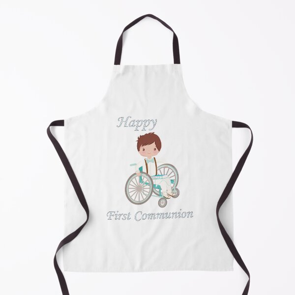Item preview, First Communion Wheel Chair Brown Haired Boy designed and sold by ThirdFall.