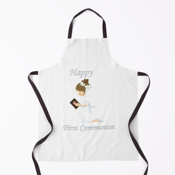 Item preview, First Communion Kneeling Brunette Girl designed and sold by ThirdFall.