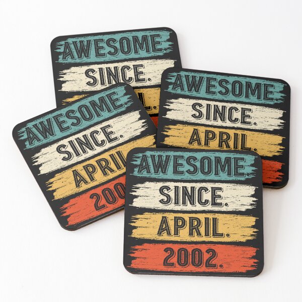 Item preview, 20 Years Old Gifts Awesome Since April 2002 20th Birthday designed and sold by MoHaCo.