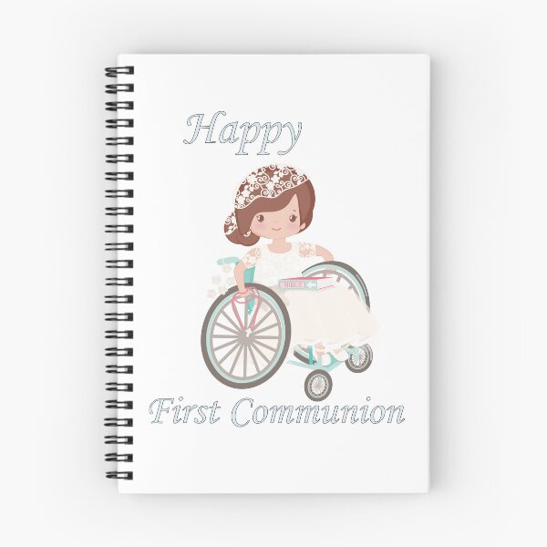 Item preview, First Communion Wheel Chair Brunette Girl designed and sold by ThirdFall.