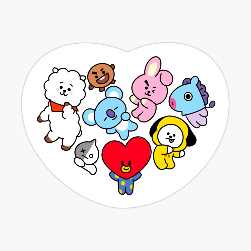 Bt21 Characters Art Bts Members Bts Army Easy Drawing Pencil – NBKomputer