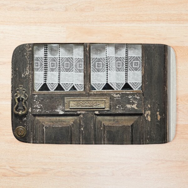 Item preview, Charming Old Wooden Door with Crochet Curtain designed and sold by Anna Lemos.