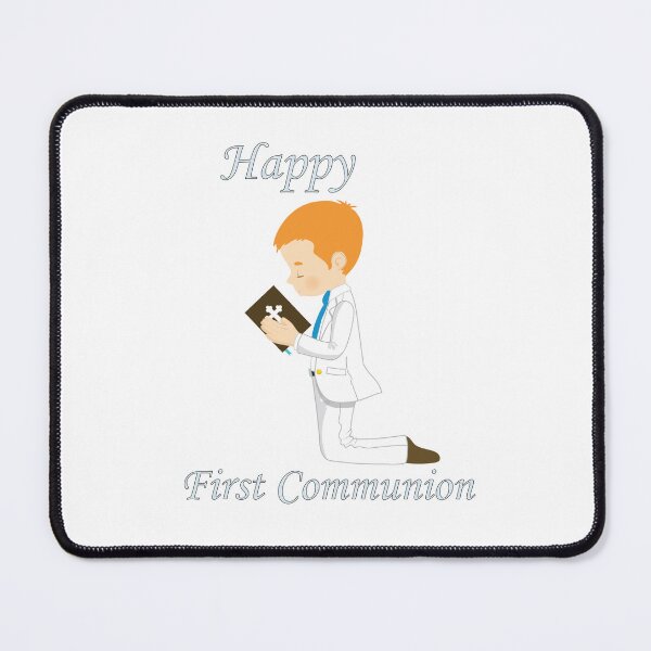 Item preview, First Communion Kneeling Redhead Boy designed and sold by ThirdFall.