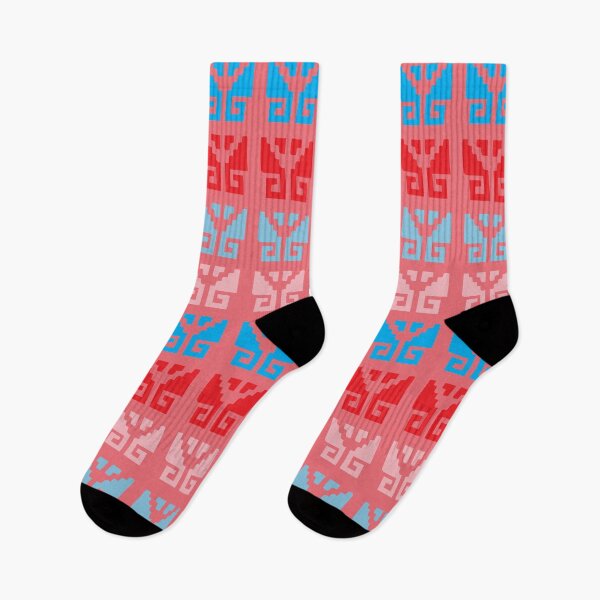 Item preview, Aztec Motif Pattern Pink Blue designed and sold by Anna Lemos.