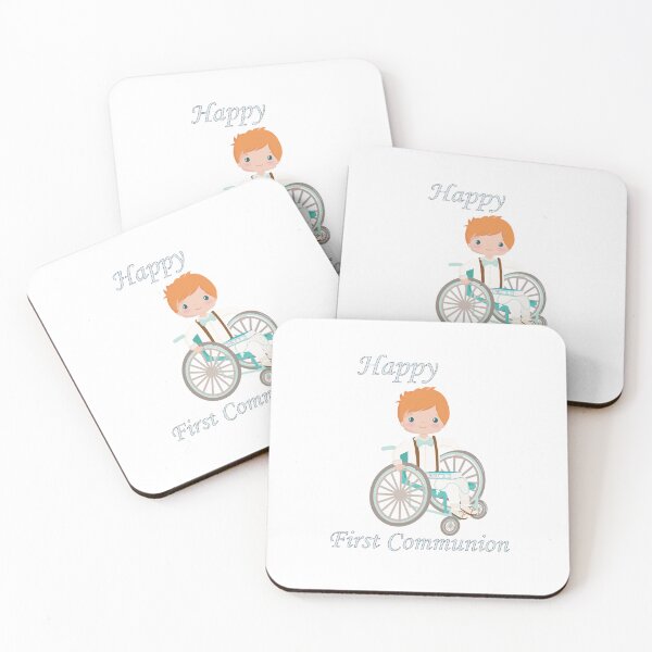 Item preview, First Communion Wheel Chair Redhead Boy designed and sold by ThirdFall.
