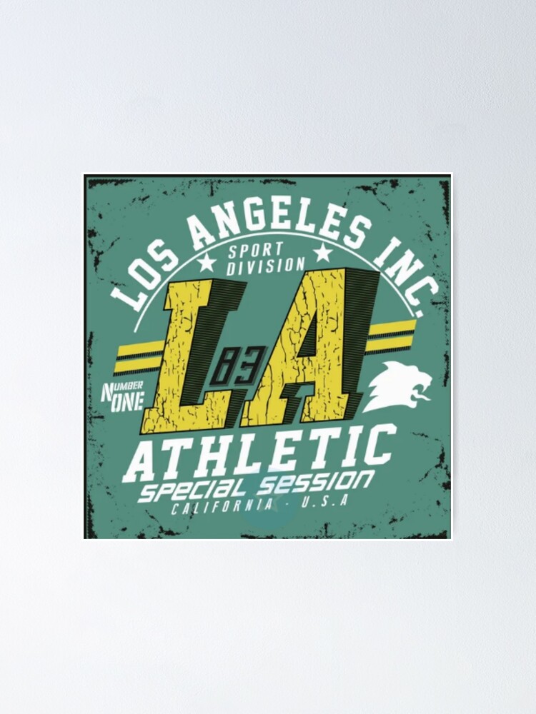 LA Los Angeles Athletic Letters | Poster