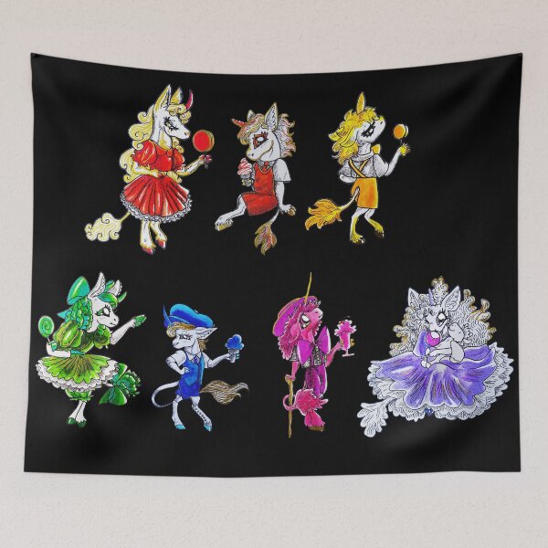 Item preview, Rainbow Dapper Unicorn Foals designed and sold by Brooksie Fontaine.