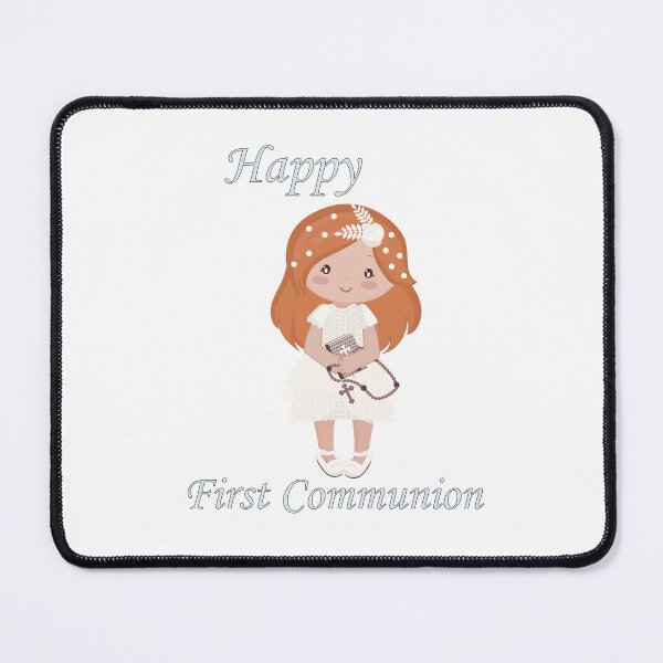 Item preview, First Communion Standing Redhead Girl designed and sold by ThirdFall.