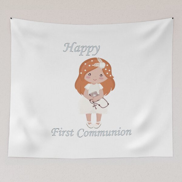 Item preview, First Communion Standing Redhead Girl designed and sold by ThirdFall.