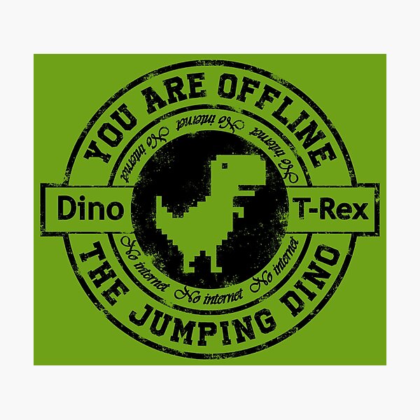 Classic gamer dino google Photographic Print by ANAIDEIADESIGNS