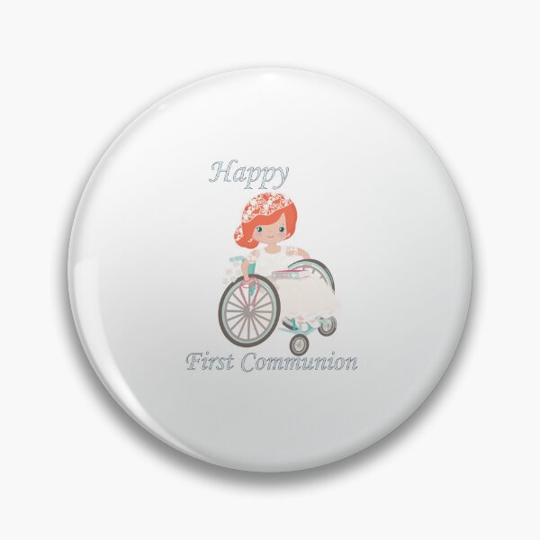 Item preview, First Communion Wheel Chair Redhead Girl designed and sold by ThirdFall.