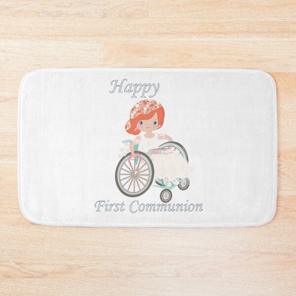 Item preview, First Communion Wheel Chair Redhead Girl designed and sold by ThirdFall.
