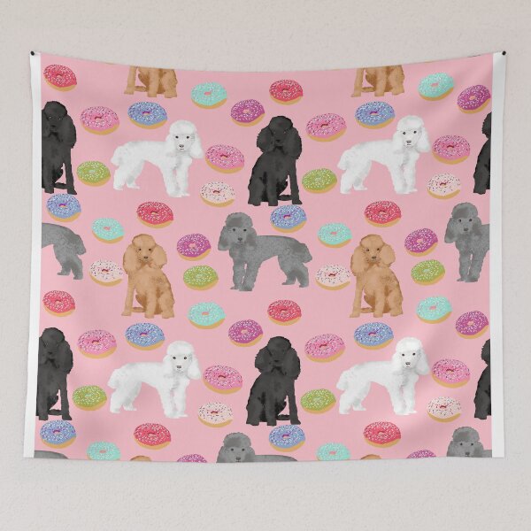 Item preview, Toy Poodle donuts pet portrait dog breed dog pattern pet friendly dog lovers by PetFriendly designed and sold by PetFriendly.
