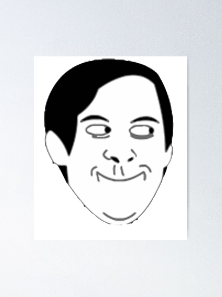"Tobey Maguire Face meme " Poster for Sale by MichaelBoyle5 | Redbubble