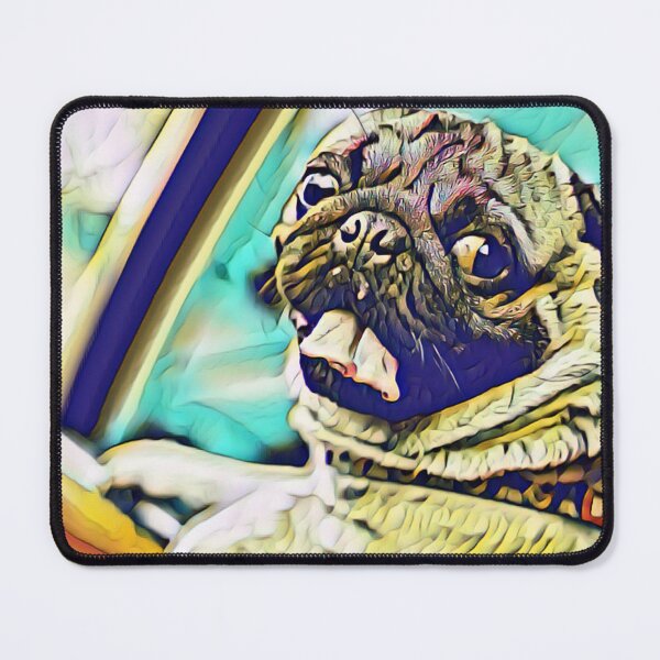 Item preview, Driving Dog Portrait Puppy Pug Life Art designed and sold by TheWildFlix.