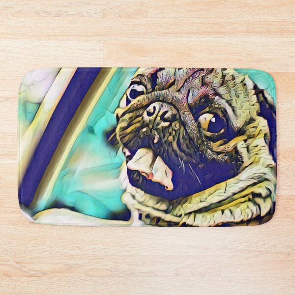 Item preview, Driving Dog Portrait Puppy Pug Life Art designed and sold by TheWildFlix.