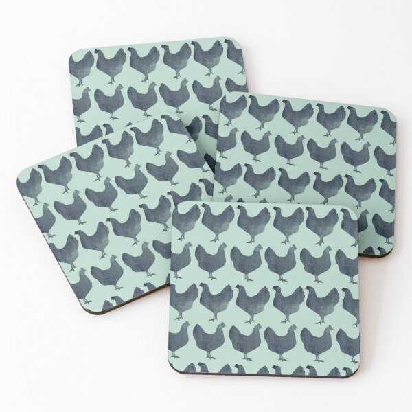 Item preview, Green Chicken Pattern designed and sold by frumpybuncrafts.