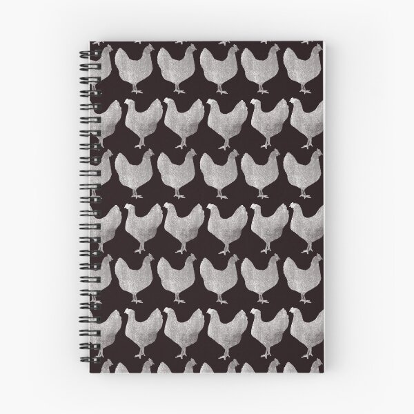 Item preview, Black and White Chicken Pattern designed and sold by frumpybuncrafts.