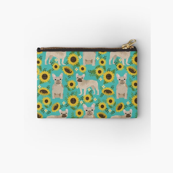 Item preview, French Bulldog sunflowers sunflower floral dog breed dog pattern pet friendly pet portrait by PetFriendly designed and sold by PetFriendly.