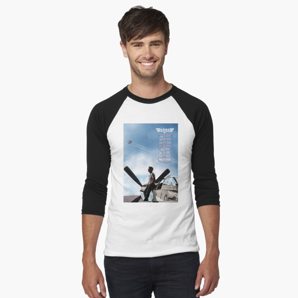 Parody Movie Poster Baseball ¾ Sleeve T-Shirt