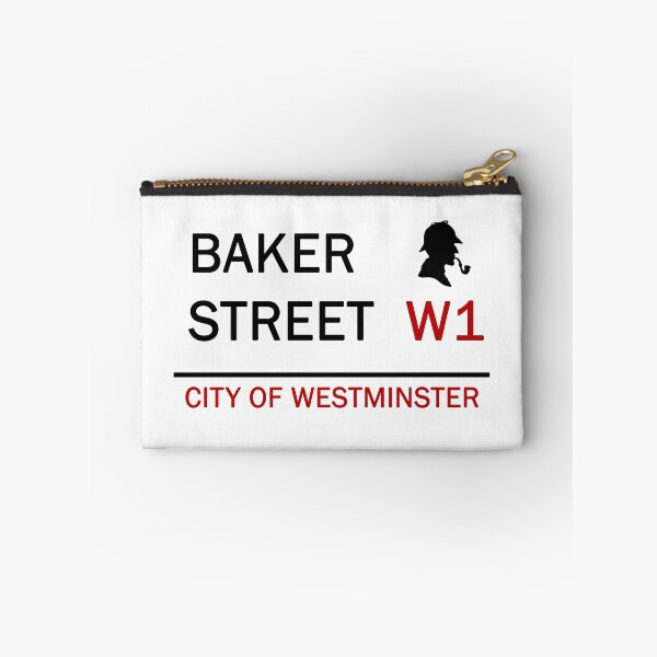 Item preview, 'Baker Street' - London Street Sign w/ Vintage Sherlock designed and sold by ladybcash.