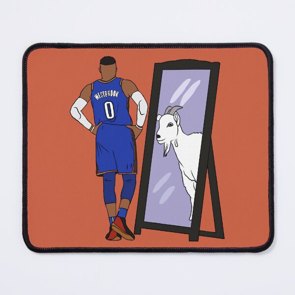 Item preview, Russell Westbrook Mirror GOAT (Oklahoma City) designed and sold by RatTrapTees.