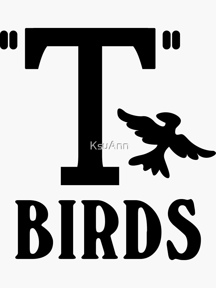 "T-Birds" Sticker for Sale by KsuAnn | Redbubble