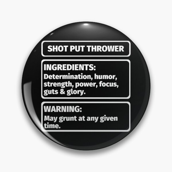 Item preview, FUNNY SHOT PUT THROWER INGREDIENTS designed and sold by appareltolove.